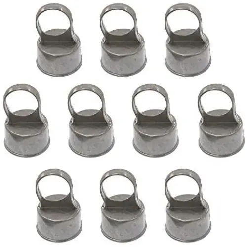 Chain Link Fence Loop Caps | Eye Top Rail Cap | 2 1/2'' (Fits 2 3/8'' OD) x 1 5/8'' (Fits 1 5/8'' OD) Pack of 10