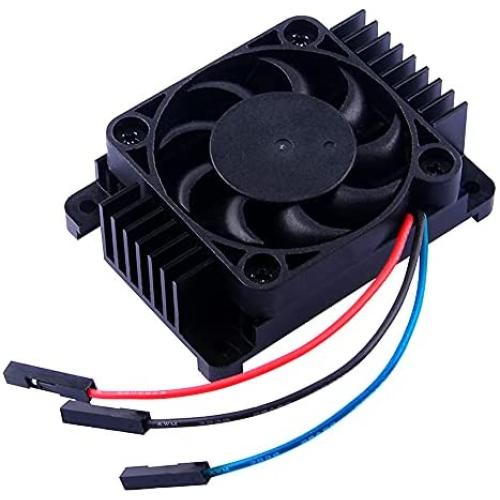 GeeekPi Aluminum Alloy Heatsink with PWM Fan for Raspberry Pi Compute Module 4, Passive Cooling Radiator with Speed Control Fan for Raspberry Pi CM4 Motherboard