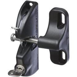 National Hardware V6201 LTCH BLK N346-201 4-9/16'' LokkLatch Automatic Keyed Gate Lock Latch in Black