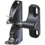 National Hardware V6201 LTCH BLK N346-201 4-9/16'' LokkLatch Automatic Keyed Gate Lock Latch in Black