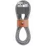 Native Union Belt Cable - 4ft Ultra-Strong Reinforced [MFi Certified] Durable Lightning to USB Charging Cable with Leather Strap Compatible with iPhone/iPad (Zebra)
