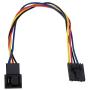 Wendry 5Pcs 5Pin to 4Pin Adapter Cable,4Pin Extension Cable Interface Connector Converter Dedicated Fan Cable for Dell