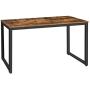 HOOBRO Computer Desk, 55.1 x 23.6 x 29.9 Inch Industrial Office Study Desk, PC Table Workstation for Home Office, Sturdy Writing Desk with Metal Frame, Easy to Assemble, Rustic Brown BF68DN01