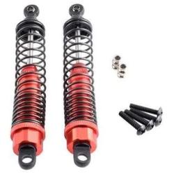 Parts & Accessories 2PCS Oil Filled Aluminum Front Shock Absorber Assembled for RC 1:10 Himoto E10MT E10MTL Bowie Monster Truck Upgrade Parts 33005 - (Color: Orange)