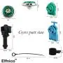 Elfnico Battling Tops Metal Fusion Starter Set with 4D Launcher Grip Burst Battle Set Packed in Storage Case