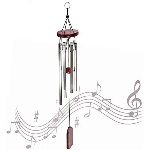 MOHOO Wind Chime, Wind Chime Small Wind Chimes Bells 6 Metal Tubes Windchime for Garden, Yard, Patio, Home Decoration and Gift MOHOO Wind Chime, Wind Chime Small Wind Chimes Bells 6 Metal Tubes Windchime for Garden, Yard, Patio, Home Decoration and Gift