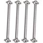 4Pcs 1/18 Drive Shaft, Metal Dog Bone Drive Shaft for WLtoys 1/18 RC Car Parts