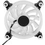 LED Case Fan, Ultra-Low Vibration Noise Light Weight Cooling Fan, for PC Heatsink CPU Heatsink(Transparent)