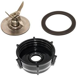 Blendin Ice Crusher Blade with Jar Base Cap, Rubber O Ring Sealing Ring Gasket Combo, Compatible with Oster and Osterizer Blenders