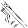 ShowMaven 10ft (Century) Light Stand C-Stand on Turtle Base with 4ft Extension Boom Arm & 2 Pieces Grip Head for Photography Studio Video Reflector, Monolight and Backdrops