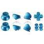 TOMSIN Metal Buttons for PS4 Controller Gen 1, Aluminum Metal Thumbsticks Analog Grip & Bullet Buttons & D-pad & L1 L2 R1 R2 Triggers for DualShock 4 Controller (Blue)