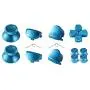 TOMSIN Metal Buttons for PS4 Controller Gen 1, Aluminum Metal Thumbsticks Analog Grip & Bullet Buttons & D-pad & L1 L2 R1 R2 Triggers for DualShock 4 Controller (Blue)