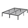 Olee Sleep 14 Inch Heavy Duty Steel Slat/ Anti-slip Support/ Easy Assembly/ Mattress Foundation/ Bed Frame/ Noise Free/ No Box Spring Needed, Queen