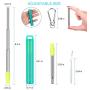 Fomuson 4 Pack Reusable Straws Metal Straw - Portable Stainless Steel Straw Telescopic Straw with Case, and are Suitable for Coffee, Juice, Smoothie, Milkshake