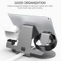 3 in 1 Aluminum Charging Station for Apple Watch Charger Stand Dock for iWatch Series SE/6/5/4/3/2/1, iPad, AirPods Pro/2/1 and iPhone 12/11/Xs/X Max/XR/X/8/ 8P/7/7P/6S/6S（ Space Gray）