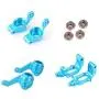 ShareGoo Aluminum Steering Knuckle Hub Mount Upgrade 102010 102011 102012 Part Set for HSP Redcat Racing Lightning Volcano EPX Monster 1/10 RC Model Car Truck, Blue