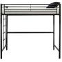 Bonnlo Metal Twin Loft Bed for Kids Space Saver Bed Frame, Black