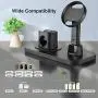 Imguardz Charging Stand Compatible with Magsafe Charger Apple Watch AirPods/Pro iPhone 12/Pro/Max/Mini, Upgraded Charging Station Holder Desk Dock Base Mount for Multiple Devices (Black)