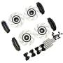 DAPENGNIAO 4Pcs Metal Brake Discs Calipers for 1/10 RC Crawler Car Traxxas TRX4 Defender Bronco G500 TRX6 G63 Upgrade Parts Accessories (Color : Red)