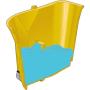 Rubbermaid Commercial WaveBrake 2.0 35 QT Side-Press Mop Bucket and Wringer, Black (1863896)