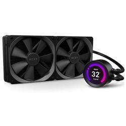 NZXT Kraken Z63 280mm - RL-KRZ63-01 - AIO RGB CPU Liquid Cooler - Customizable LCD Display - Improved Pump - Powered by CAM V4 - RGB Connector - AER P 140mm Radiator Fans (2 Included)