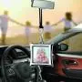 Car Auto Rearview Mirror Hanging Ornament Beautiful Photo Frame Locket Photo Frame Metal for Car Mirror (Rhombus) Car Auto Rearview Mirror Hanging Ornament Beautiful Photo Frame Locket Photo Frame Metal for Car Mirror (Rhombus)
