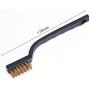 eBoot Mini Wire Brush Set for Cleaning Welding Slag and Rust, 6 Pack, Stainless Steel and Brass