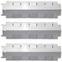 YIHAM KS734 Gas Grill Stainless Steel Heat Plate Shield Tent, Burner Cover Flame Tamer, BBQ Replacement Parts for Charbroil, Brinkmann, Kenmore, Master Forge, 14 5/8 inch x 4 1/4 inch, Set of 3