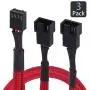 PWM Fan Splitter Cable, Yeebline 3 Pack Sleeved Braided Computer PC Fan Power Extension Cable 4 Pin Y Splitter 1 to 2 Converter (Red) PWM Fan Splitter Cable, Yeebline 3 Pack Sleeved Braided Computer PC Fan Power Extension Cable 4 Pin Y Splitter 1 to 2 Converter (Red)