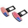 DGZZI Car Seat Belt Clip 2PCS Vehicle Mounted Car Safety Seat Belt Buckles With National Flag Car Metal Seat Belt Plug DGZZI Car Seat Belt Clip 2PCS Vehicle Mounted Car Safety Seat Belt Buckles With National Flag Car Metal Seat Belt Plug