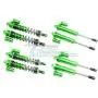for Traxxas Unlimited Desert Racer 4X4 (#85076-4) Upgrade Parts Aluminum Front+Rear L-Shape Piggy Back Damper - 8Pc Set Green