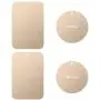 Metal Plate with 3M Adhesive Back for Magnetic Car Mount Cell Phone Holder GPS and Tablet Holder (2 Rectangle & 2 Round) (Gold) Metal Plate with 3M Adhesive Back for Magnetic Car Mount Cell Phone Holder GPS and Tablet Holder (2 Rectangle & 2 Round) (Gold)