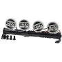 Benedict Harry Metal Roof LED Light Bar 4 LEDs for SCX10 D90 TRX-4 1:10 RC Crawler Truck (4 LEDs)