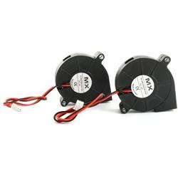 Ruiling 2PCS 5015 3D Printer Turbine Fan 50 5015mm DC 12V 7000RPM Cooling Turbo Fan for 3D Printer Humidifier Aromatherapy and Other Small Appliances Series Repair Replacement