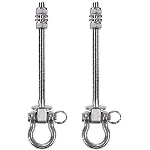 BeneLabel Set of 2 Permanent Antirust Stainless Steel 304 Heavy Duty Swing Hangers, 1800LB Capacity, Wood Beam & I-Beam Hanger, Yoga Hammock Chair Sandbag, Hardware Swing Sets, 180° Swing, 8.25'' BeneLabel Set of 2 Permanent Antirust Stainless Steel 304 Heavy Duty Swing Hangers, 1800LB Capacity, Wood Beam & I-Beam Hanger, Yoga Hammock Chair Sandbag, Hardware Swing Sets, 180° Swing, 8.25''
