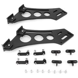 Qii lu Spoiler Mount Brackets, 10'' Universal Car CNC Aluminum Alloy Rear Wing Trunk Racing Tail Spoiler Legs Mount Brackets