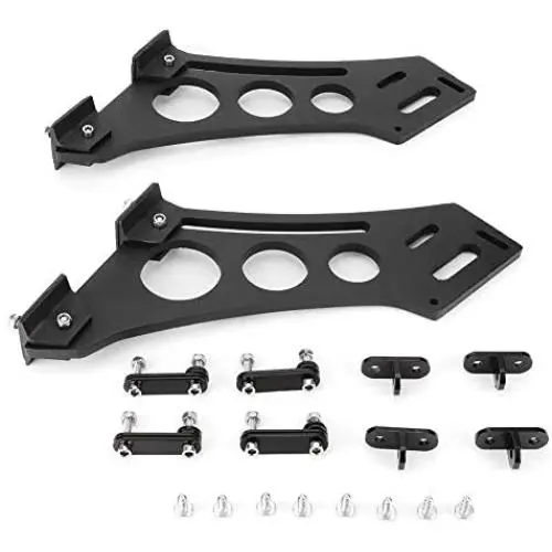 Qii lu Spoiler Mount Brackets, 10'' Universal Car CNC Aluminum Alloy Rear Wing Trunk Racing Tail Spoiler Legs Mount Brackets Qii lu Spoiler Mount Brackets, 10'' Universal Car CNC Aluminum Alloy Rear Wing Trunk Racing Tail Spoiler Legs Mount Brackets