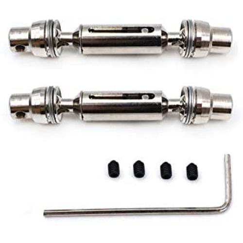 Alician 2pcs/Set HengLong WPL B1 B-1 B14 B-14 B24 B-24 C14 C-14 1/16 Military Truck RC Car Spare Parts Upgrade Metal Transmission Shaft