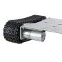 XiaoR Geek Smart Robot Car Chassis Kit Stainless Steel Tank Chassis with 2WD Motors for Arduino/Raspberry Pi/Jetson Nano DIY Remote Control Robot Car Toys - Free Tools (Mini Chassis-Stainless Steel)