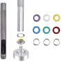 Witlans 600 Sets Metal Grommet Kit,3/16 Inch Multi-Color Eyelets Grommets Set with 3 Installation Tools for Shoes Clothes Bags Canvas Leather DIY Crafts (12 Colors) Witlans 600 Sets Metal Grommet Kit,3/16 Inch Multi-Color Eyelets Grommets Set with 3 Installation Tools for Shoes Clothes Bags Canvas Leather DIY Crafts (12 Colors)