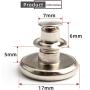 Button Pins for Jeans 17mm Replacement Jean Buttons, No Sew Instant Button Detachable Pants Button Pins, Removable Metal Button to Extend or Reduce Pants Waist Size (A)
