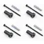 ZEKOO (4 PCS with Screws)Sliding Barn Door Hardware Longer Washer Assemblies Connecting Device Metal Steel Track Connector 2 inches Spacer Use for Door-Frame ZEKOO (4 PCS with Screws)Sliding Barn Door Hardware Longer Washer Assemblies Connecting Device Metal Steel Track Connector 2 inches Spacer Use for Door-Frame