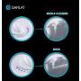 GARLAT Bidet for Toilet - Self Cleaning Nozzle - Easy Water Pressure Adjustment With 6 Pattern - Easy to Install - Brass Inlet Valve Metal Hose - Non Electric