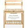 Best Choice Products Outdoor Garden Potting Bench, Wood Workstation Table w/Sliding Tabletop, Food Grade Dry Sink, Storage Shelves - Natural Best Choice Products Outdoor Garden Potting Bench, Wood Workstation Table w/Sliding Tabletop, Food Grade Dry Sink, Storage Shelves - Natural
