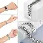 Wearlizer Compatible with Fitbit Charge 3 / Fitbit Charge 4 Bands for Women Metal Replacement Fit Bit Charge 3/4 hr Band Accessories Strap Bracelet Bangle Silver Rose Gold Black Wearlizer Compatible with Fitbit Charge 3 / Fitbit Charge 4 Bands for Women Metal Replacement Fit Bit Charge 3/4 hr Band Accessories Strap Bracelet Bangle Silver Rose Gold Black