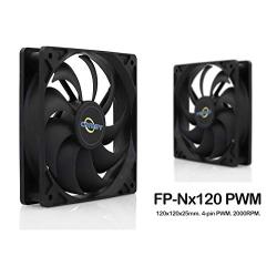 Conisy 120 mm PWM PC Case Fan, 4 Pin 800-2000 RPM Adjustable High Airflow Cooling Fan for Computer Coolers and Radiators System (Multicolor)