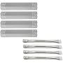 Gloryshine Replacement KIT Burners Tubes, Stainless Steel Heat Plates Tents Shields for Nexgrill 720-0783C, 720-0783E Gas Grill