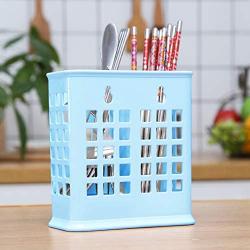 Chopsticks and Straws Holder Basket for Dishwashers - Hold Chopsticks, Straws, and other Utensils Without Falling Through (Blue)