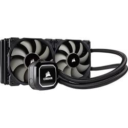 Corsair Hydro H100 x 240 mm Radiator Dual 120 mm PWM Fans Liquid CPU Cooler - Black