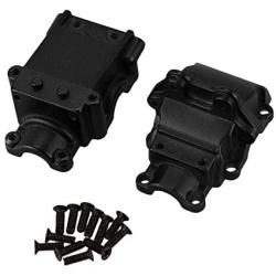 HONG YI-HAT Metal Wave Box Gear Box Upper and Lower Cover 144001-1254 Suitable for 1/14 WLtoys 144001 RC Car Spare Parts Spare Parts (Color : Black)